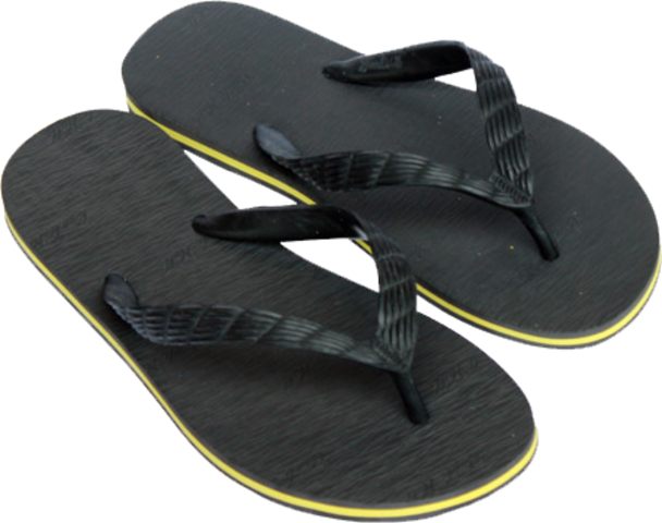 Beach walk slippers black hot sale