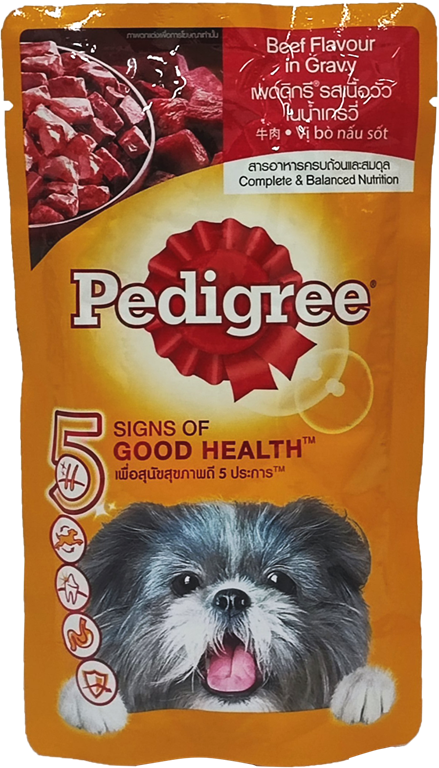 Pedigree beef chunks in gravy online