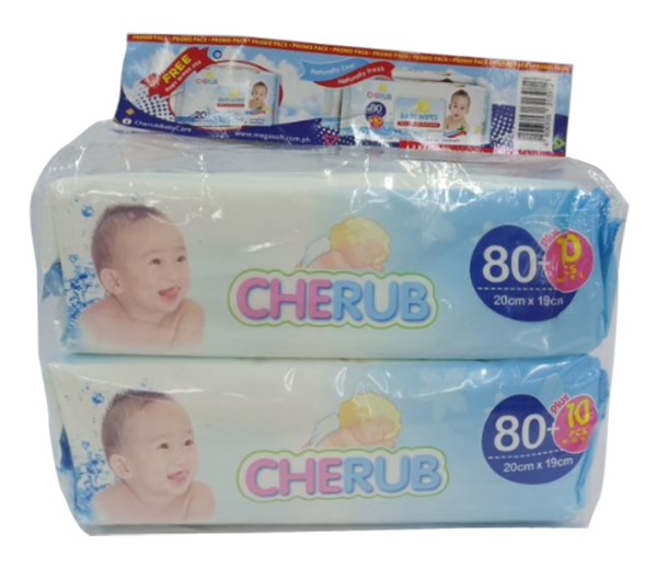 Cherub Baby Wipes Unscented 80pcs 2 20pcs