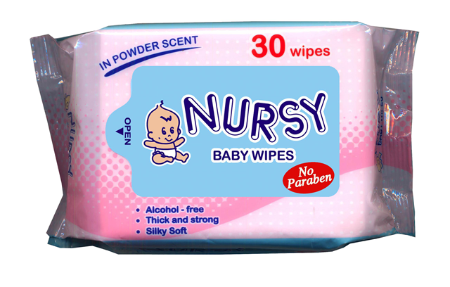 Nursy Baby Wipes Powder Scent 30sheets